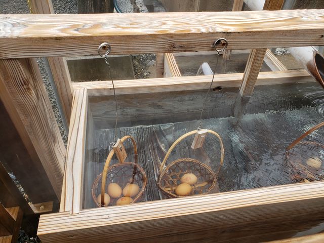 温泉たまご。2ヶ150円_峰温泉大噴湯公園