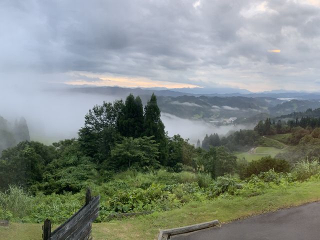 朝の雲海2_まつだい芝峠温泉 雲海