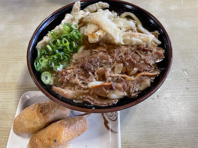 肉ゴボウ天うどん_立花うどん