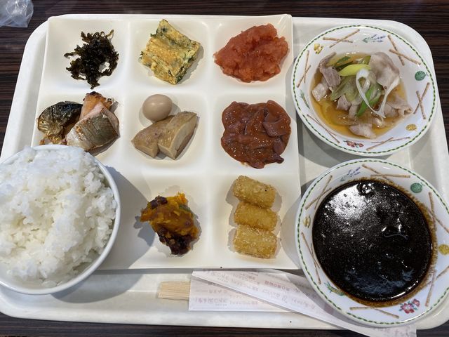 朝食_登別石水亭
