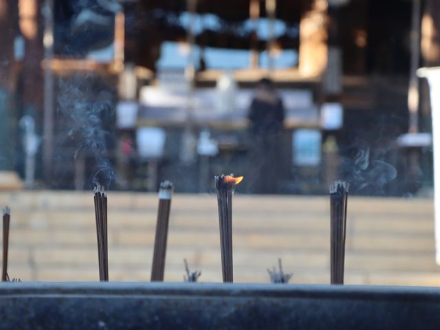 由加神社 神社なのにお線香_由加神社