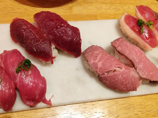赤身4種盛り_静岡呉服町 肉寿司