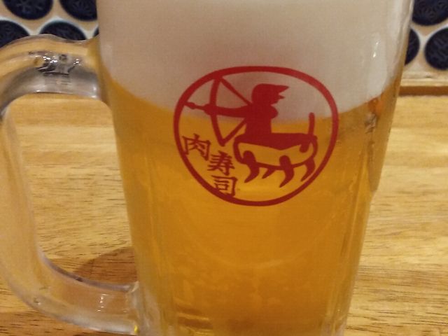 生ビール(中)_静岡呉服町 肉寿司