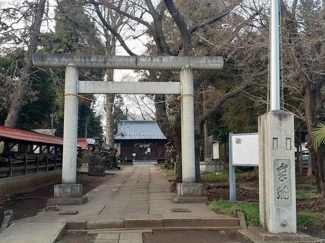 神社 表参道_大井氷川神社