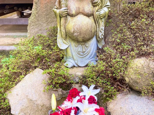 布袋さんの花手水_高龍寺
