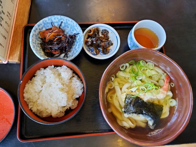 うどんもえび天も美味しかった_手打ちうどん醍醐