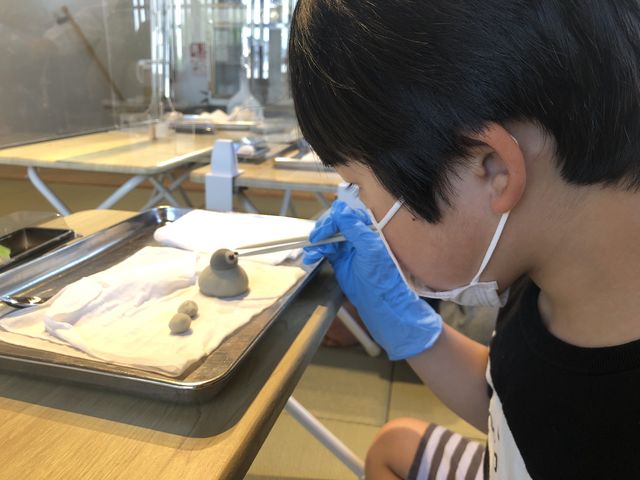 小学3年生の息子も頑張って作っていました。_龜屋 kashichi