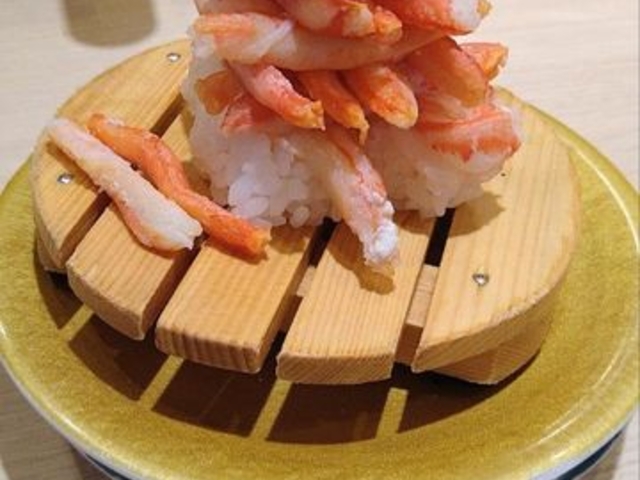 かにの量がおかしいです(笑)_回転寿司 沼津すし之助