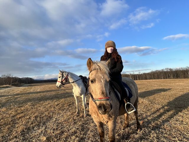 アクティブで楽しい外乗でした_ムツ牧場 ひだまり乗馬クラブ