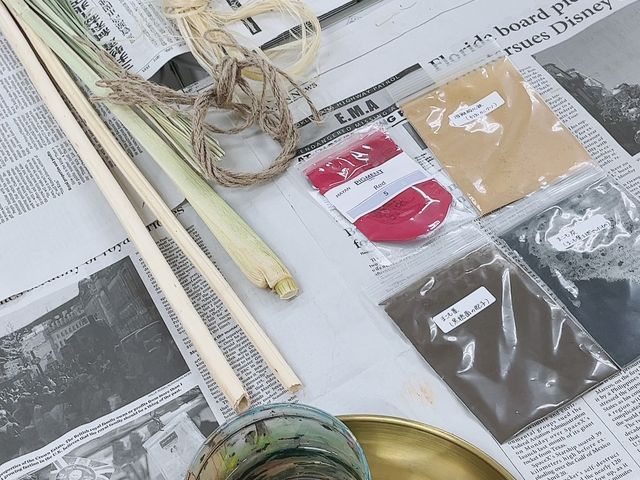 まこもアートの材料_GINZAマルシェ