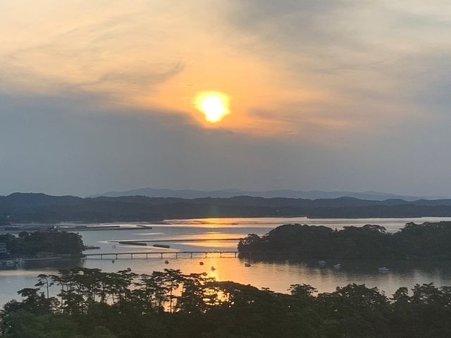 朝日が綺麗に見えました。_ホテル松島大観荘