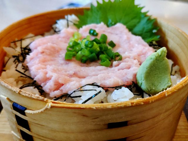 海鮮丼専門店のネギトロわっぱ_わっぱ茶屋 かわな