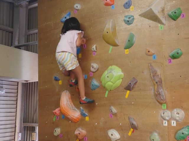 小1でも夢中で挑戦できました。_ナカガイクライミングジム 堺・白鷺