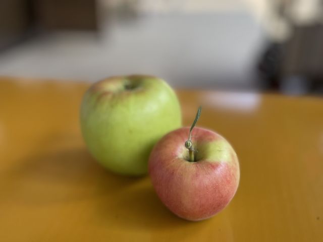 小さな葉っぱ付きりんご_成田屋