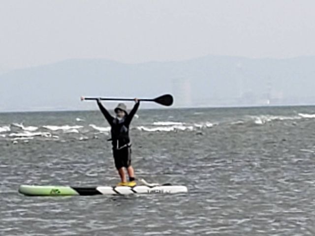 小3ボーイ頑張りました。_糸ヶ浜サップテラス