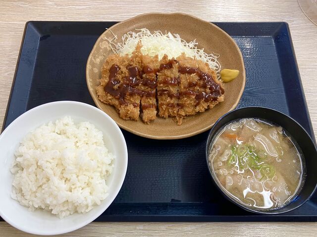 朝ロースカツ定食(550円)♪_かつや 仙台泉インター店