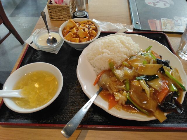 もちろんサービスの「麻婆豆腐」もしっかりと頂きました。_個室Dining 新荘園 SHINSOUEN