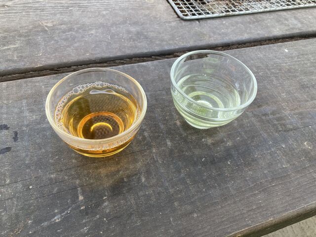 緑茶とほうじ茶の飲み比べ_開成MyTea
