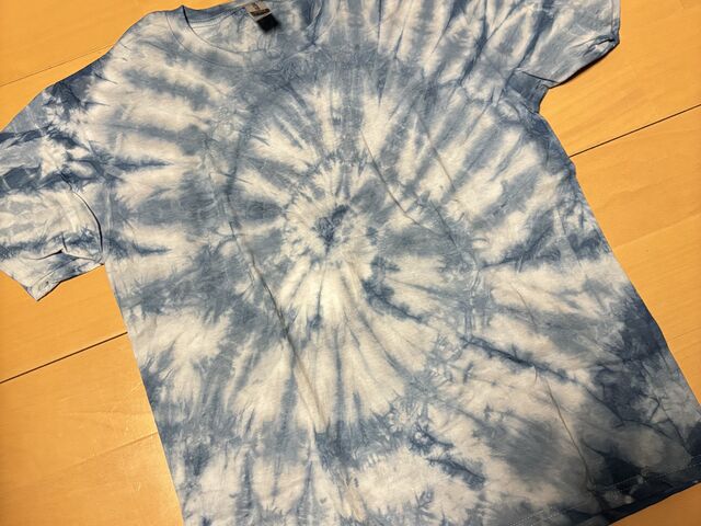 小学4年になる息子が染めたものです、全ての工程を自身でやったので、大変満足してました!_藍染体験教室インディゴ高菜先生