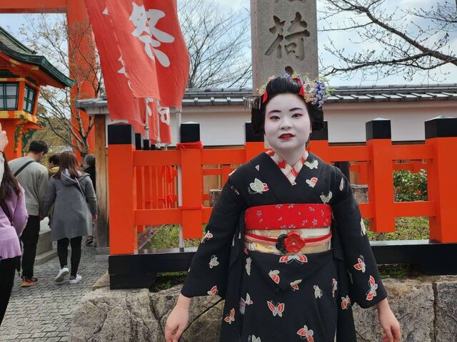 舞妓体験で日本文化のおもてなしができた気がしました☆_舞妓体験とレンタル着物のお店 まいこざか