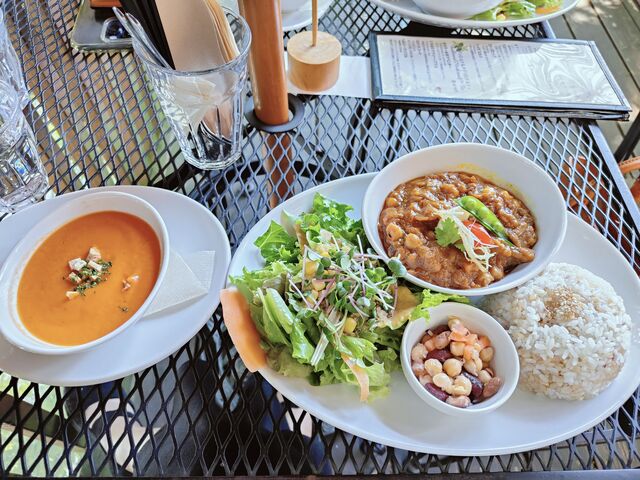 カレーとキャロットスープ_阿里山cafe