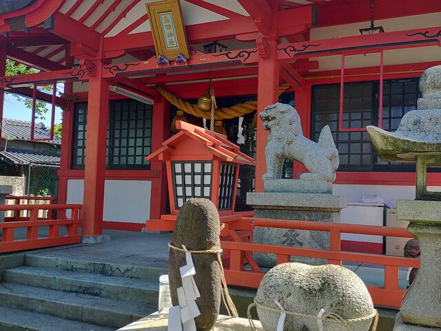社殿前の陰陽石_中津(城下町)