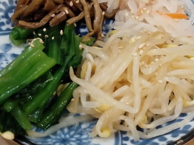 ナムル盛り合わせ・499円_焼肉ホルモン たけ田 静岡呉服町店