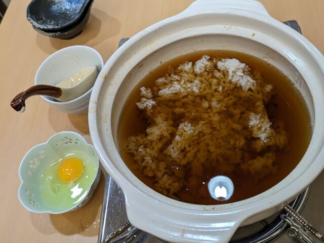 客まかせの〆の雑炊セット
ネギもありません。_食彩 味三味