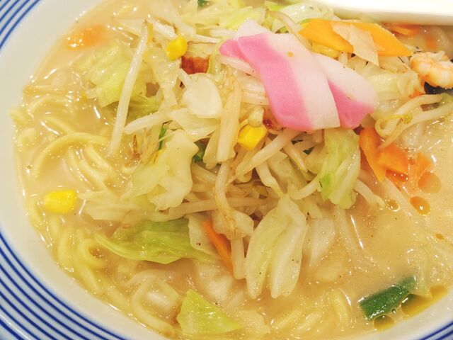 看板メニューのちゃんぽん麺_リンガーハット 川口末広店