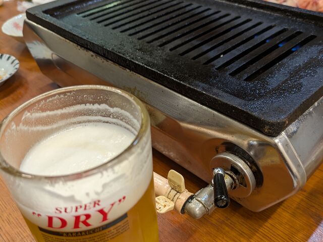 ビールとの相性も最高_あみ焼き 鶏料理 のぼやん 3号店