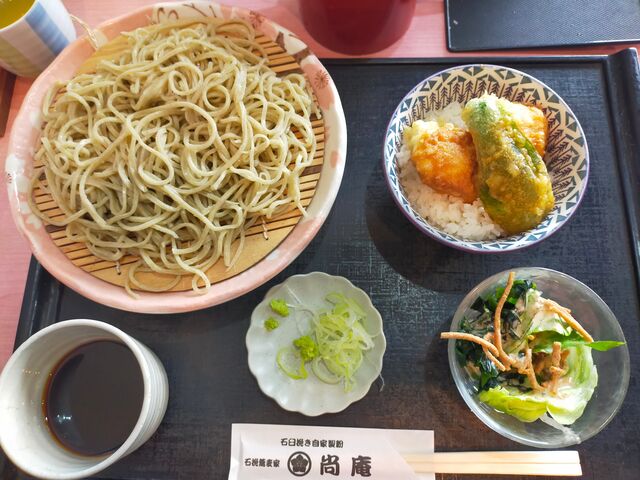 せいろ蕎麦とミニとり天丼_尚庵