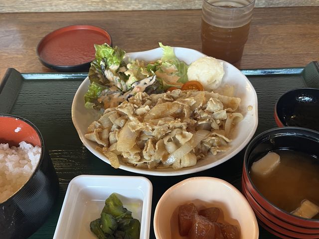 ボイルした様な生姜焼き!_極楽湯 羽生温泉
