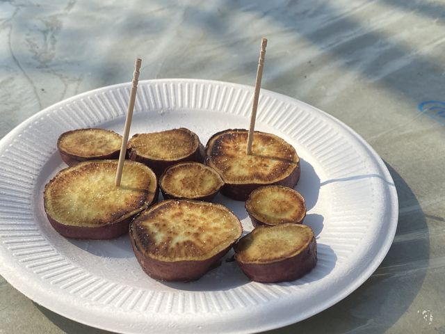 畑作業終わったら作ってくれました!_東京地球農園