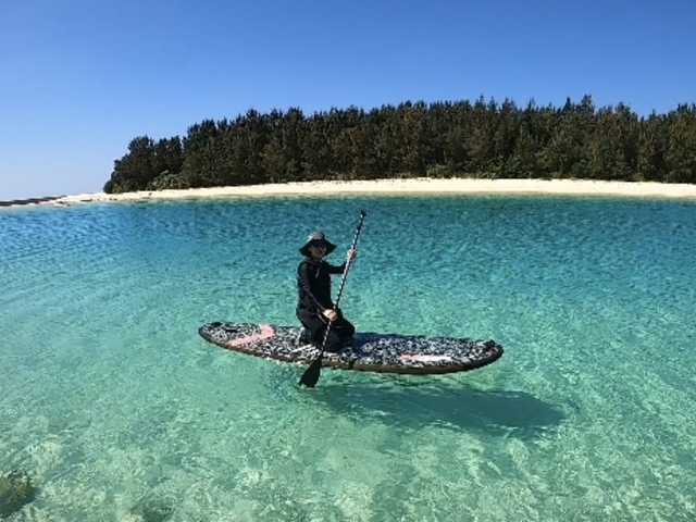 SUP体験中_伊良部島 海遊びガイド シャーカン