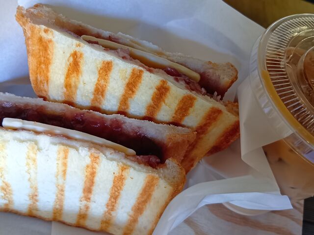 あんバターサンド_カフェせせらぎ