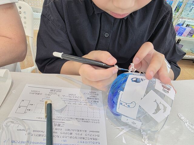 型紙の種類が豊富でどれも可愛かったです。オリジナルの日付の型紙も作ってもらえました。_OriginalglassONE