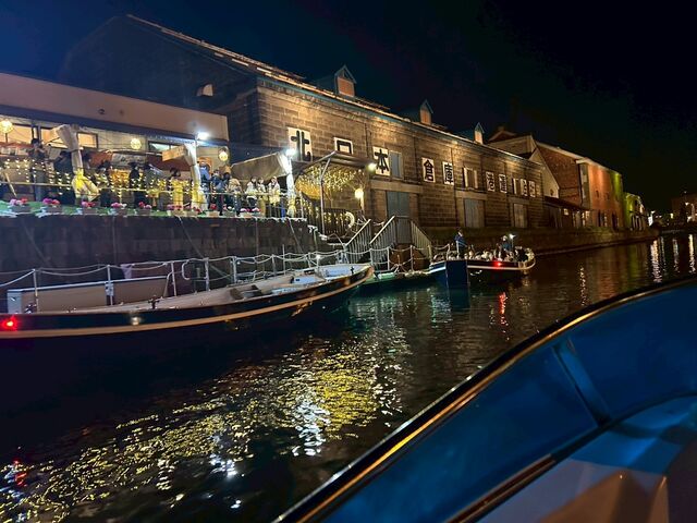 とても綺麗な風景でした。潮風が気持ちよく、まるで絵画の様な夜景でした。_小樽港&運河クルーズPonte