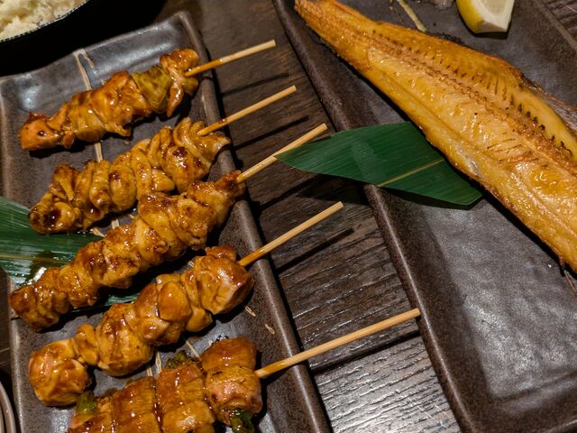 串焼き盛合せなど_はなの舞 新潟駅前店