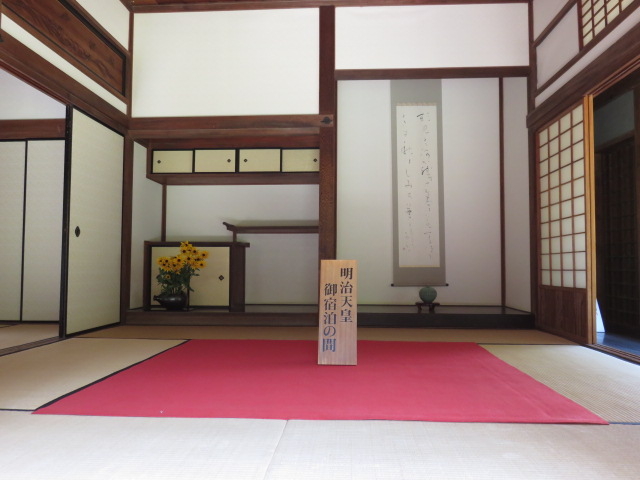 明治天皇ご宿泊の間_長府毛利邸