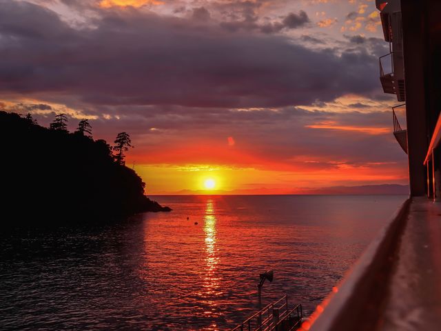 最高の夕日を眺めることができます。_駿河湾フェリー