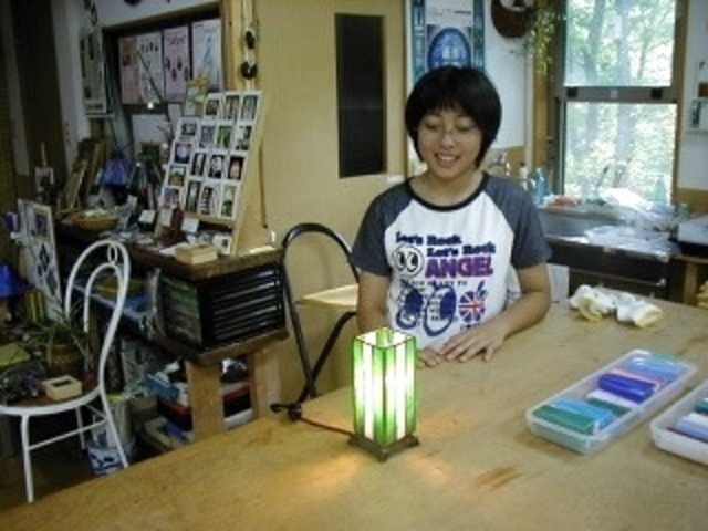 2時間で余裕を持って完成。灯りをつけた時の感動は一生忘れません。_ジョイハウス猪苗代ステンドグラス工房