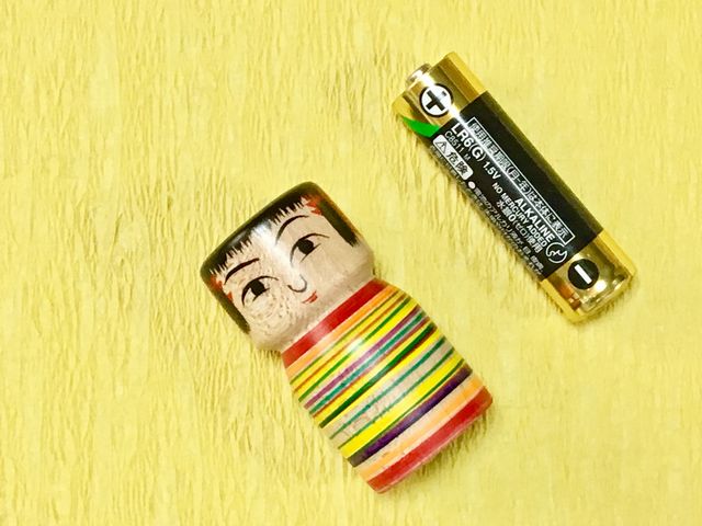 電池変換こけし_伊豆こけし工房