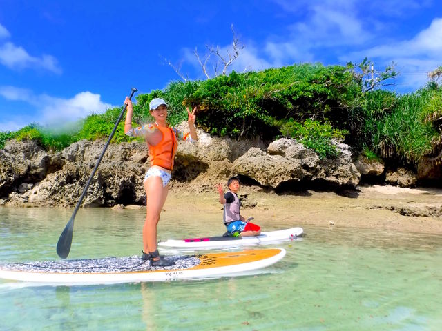 誰も居ないシークレットビーチにSUPで上陸!!密からかけ離れた世界🎵_Ohana SUP Okinawa(オハナサップオキナワ) STAND UP PADDLE &BEACH ACTIVITIES