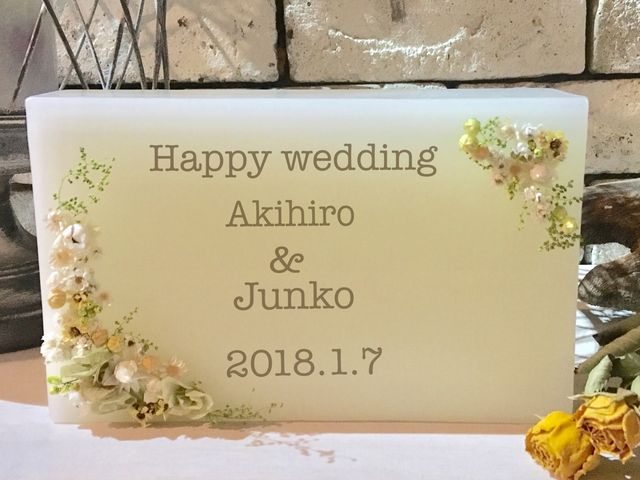 ウエディングボードキャンドル♪こちらはA5サイズぐらいの小さめタイプです。(メッセージはイメージです)_Candle Shop Various