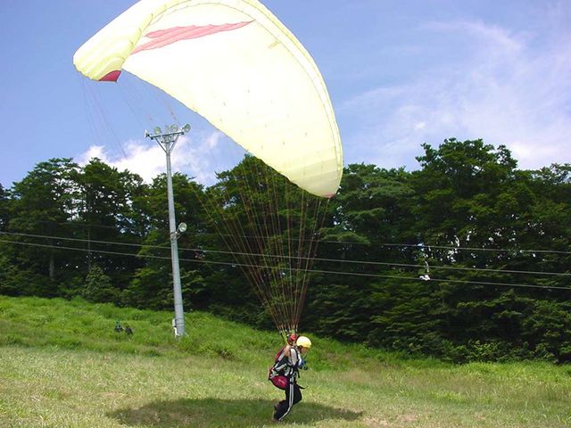 まずは、基本練習です。_ホワイトテラスパラグライダースクール