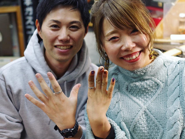 自分達で作るリングは完成するとめちゃくちゃ嬉しそうで、私達も楽しくなります。_ジュエリー・クラフト・ヒロ