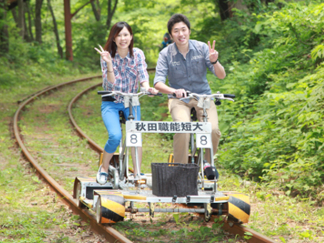 2人乗りタイプは数種類あります。_大館・小坂鉄道レールバイク