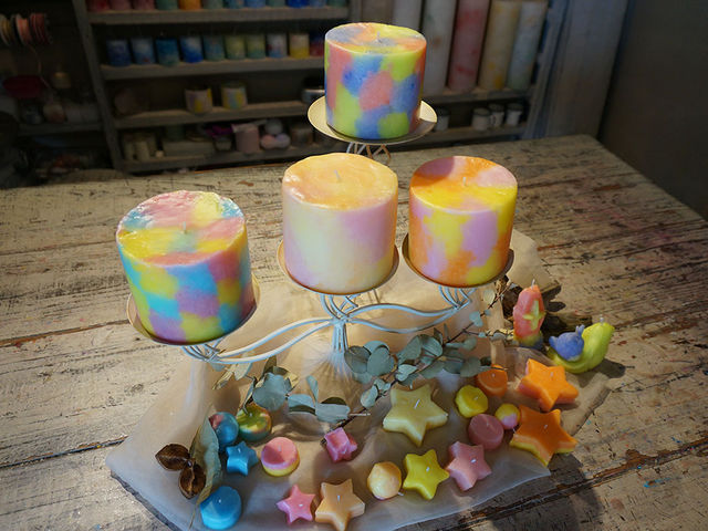 【ホイップキャンドルコース】お客様作品_candle shop kinari