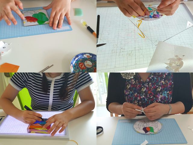 制作風景_グラスアート工房 RayColors