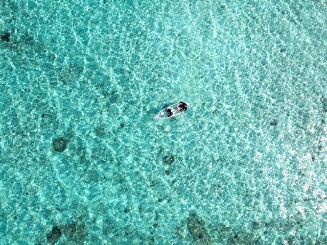 オプションのドローン撮影もおすすめ!!_SUP・クリアカヤック Nice Time Okinawa